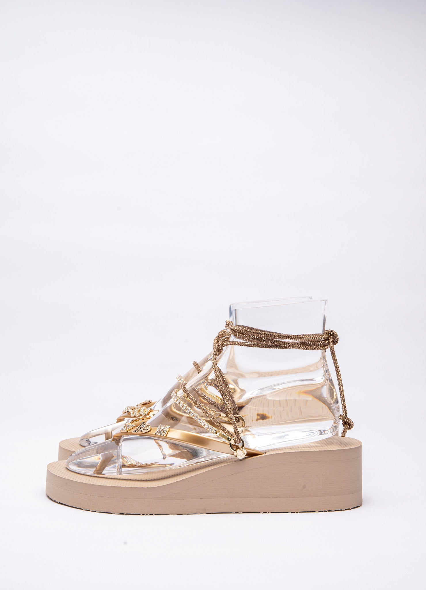 Gold glitter wedge heels hotsell