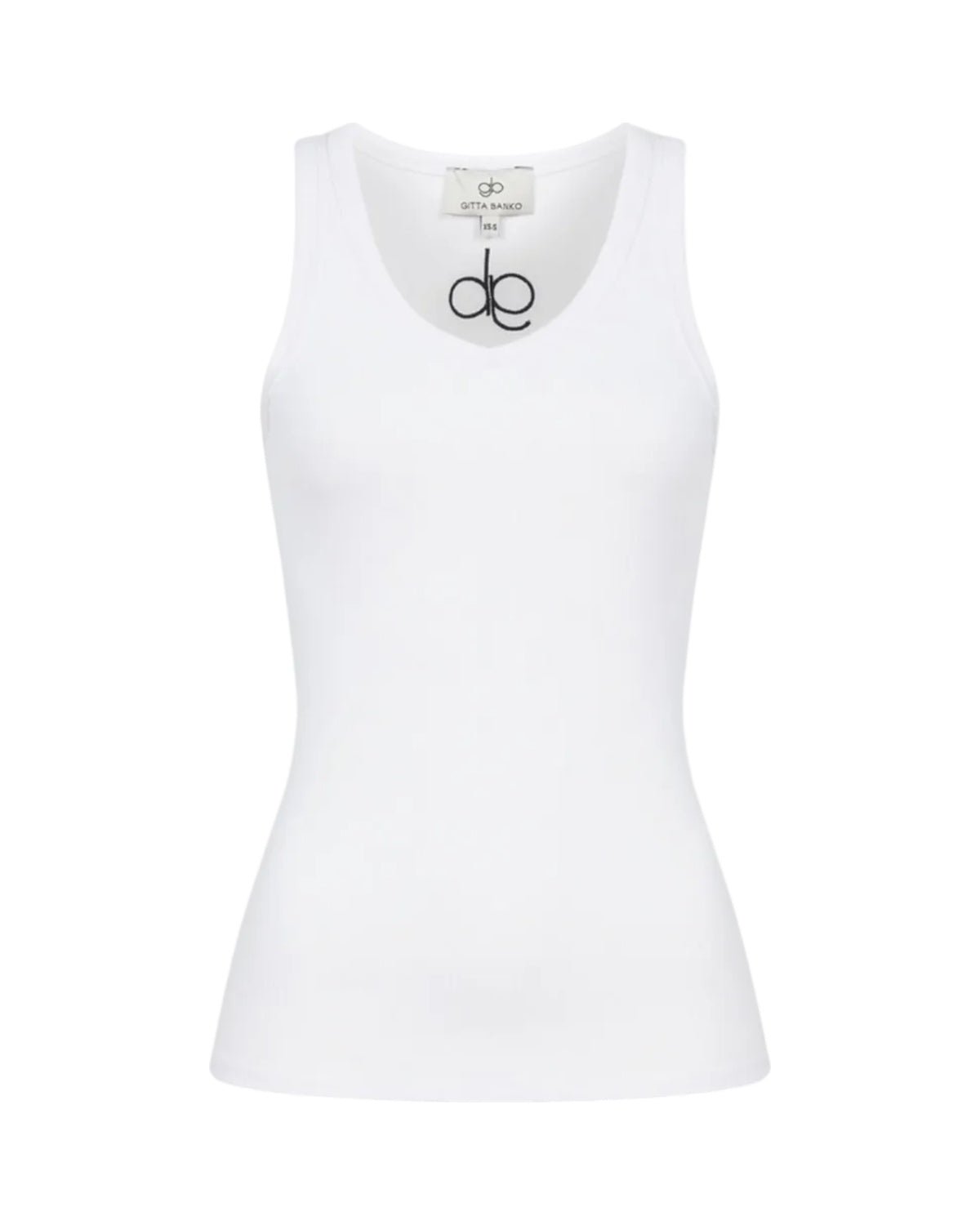 Lia White V Neck Top Gitta Banko - Peggell Mallorca SL