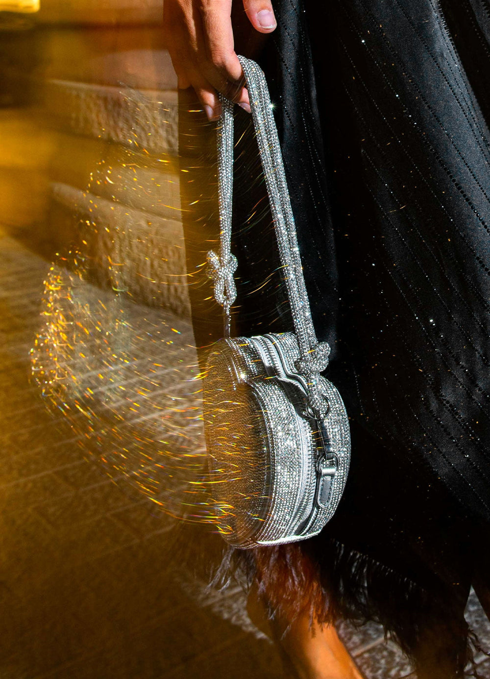 Medium Heart Bag Silver with Gold by Weat - Peggell