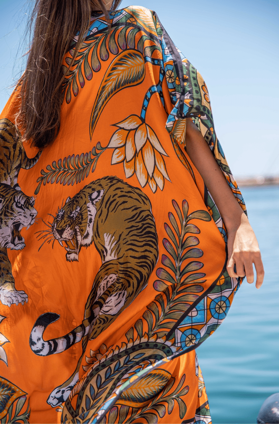 Tiger silk tunic - Peggell