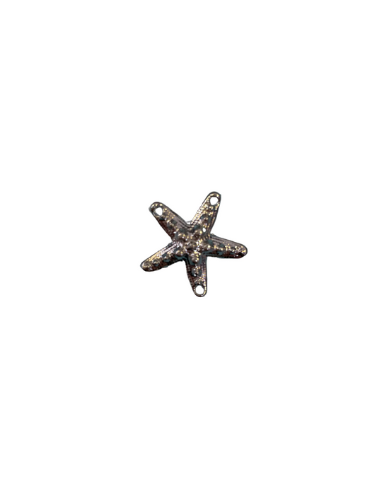 Starfish silver Charm