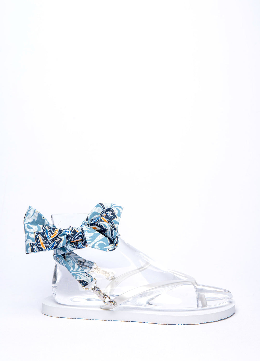 Blue Leafprint Ribbon