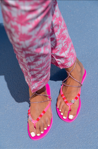 Pretty pink fiesta elegant sandals - Peggell
