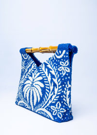 Amalfi Pearl Bag Blue - Peggell Mallorca SL