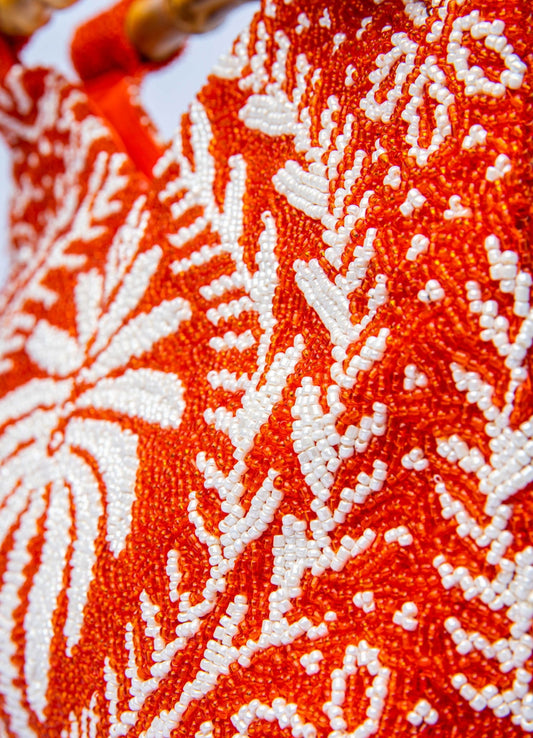 Amalfi Pearl Bag Orange - Peggell Mallorca SL