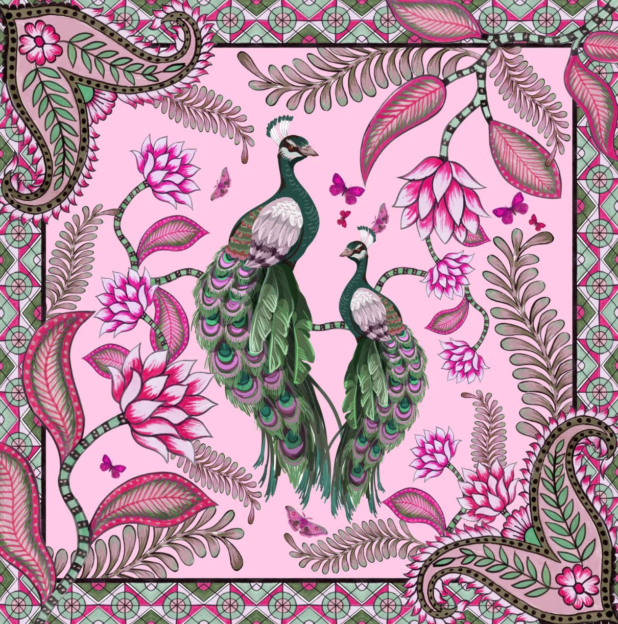 AZURE SILK TUNIC - ROSE by Simone Bruns - Peggell Mallorca SL