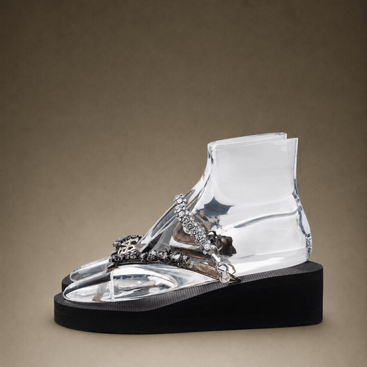 Black & Silver Wedge - Peggell Mallorca SL