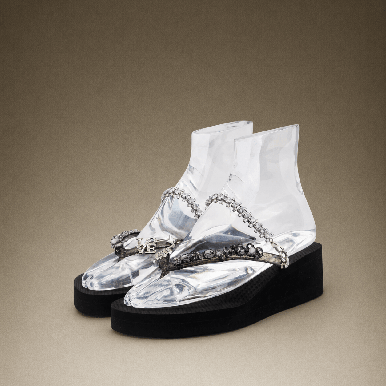 Black & Silver Wedge - Peggell Mallorca SL