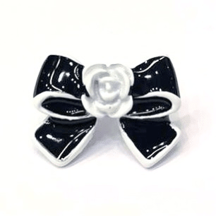 Coco bow black Charm - Peggell Mallorca SL