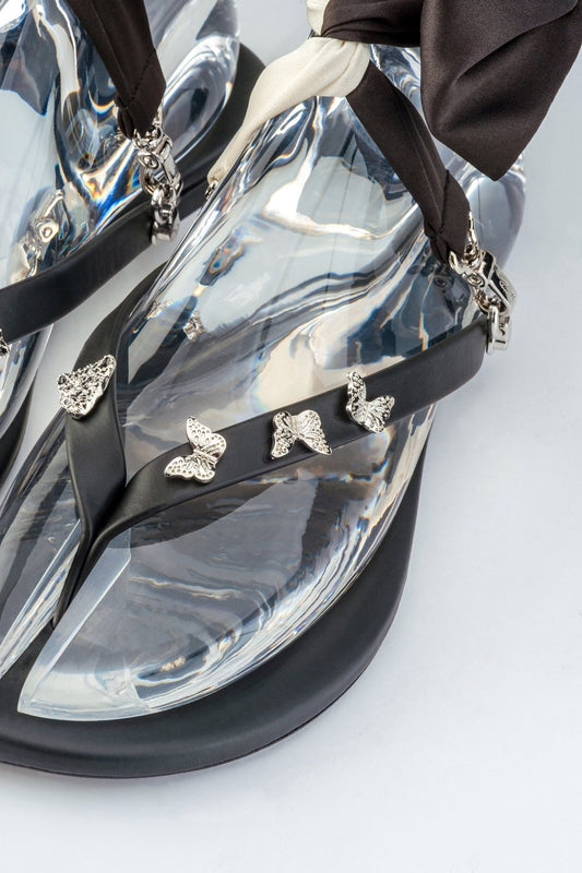 Elena Butterfly Leather Glamflip® - Peggell Mallorca SL