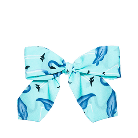 Blue flamingo (silver hardware)