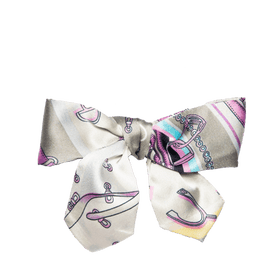 Grey purple horse belt (silver hardware)