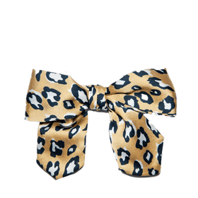Beige leopard (silver hardware)