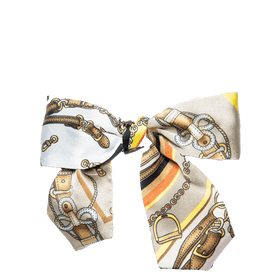Orange yellow horse belt (silver hardware)