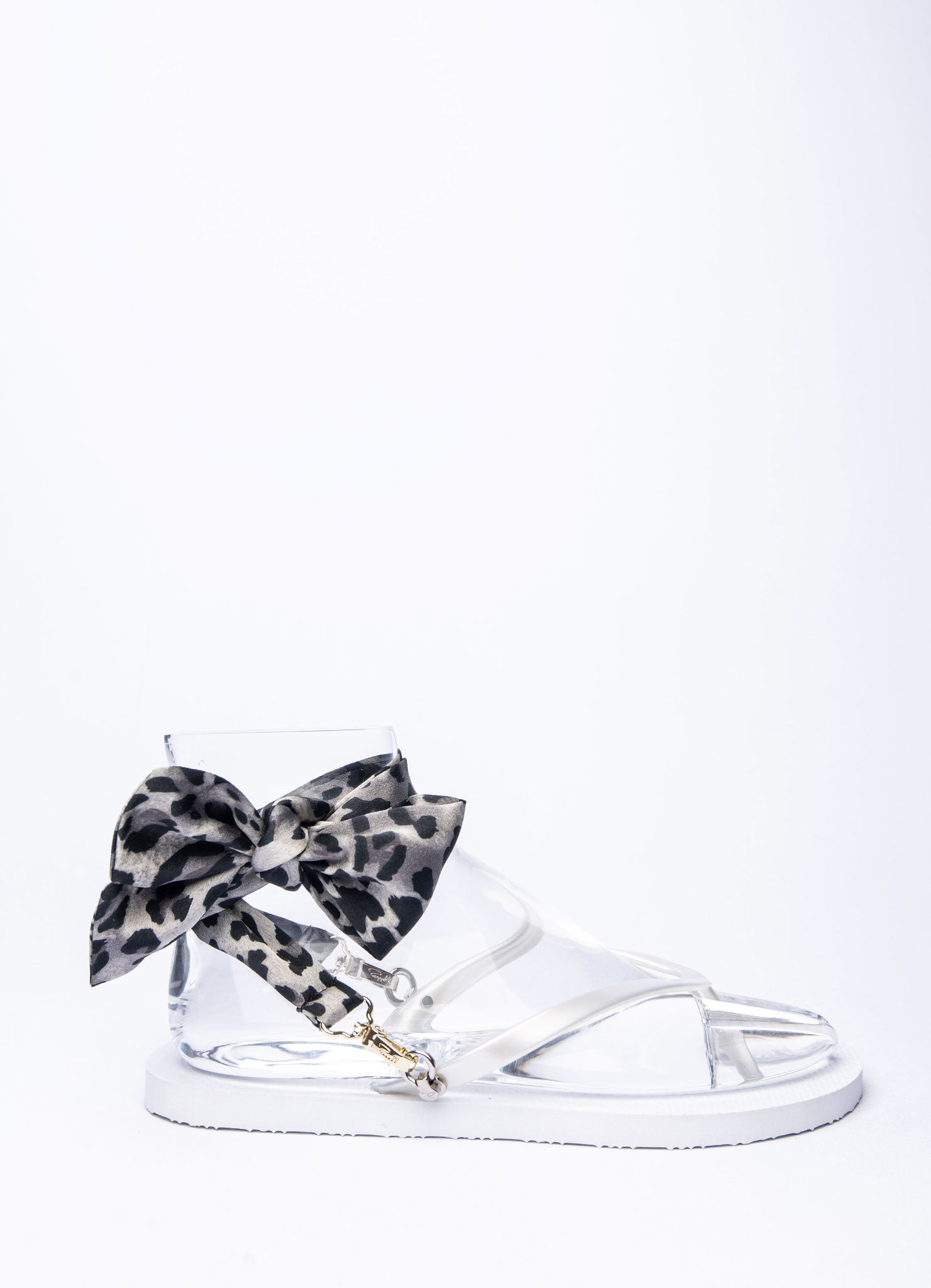 Grey Leopard Ribbon - Peggell