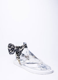 Grey Leopard Ribbon - Peggell