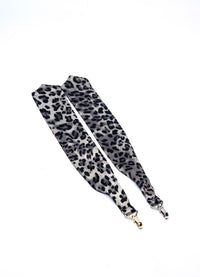 Grey Leopard Ribbon - Peggell