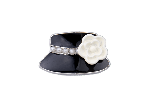 Hat coco black white rose - Peggell Mallorca SL