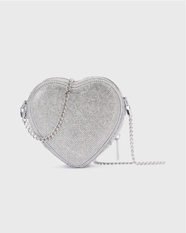 Heart Bag silver crystal by Weat - Peggell