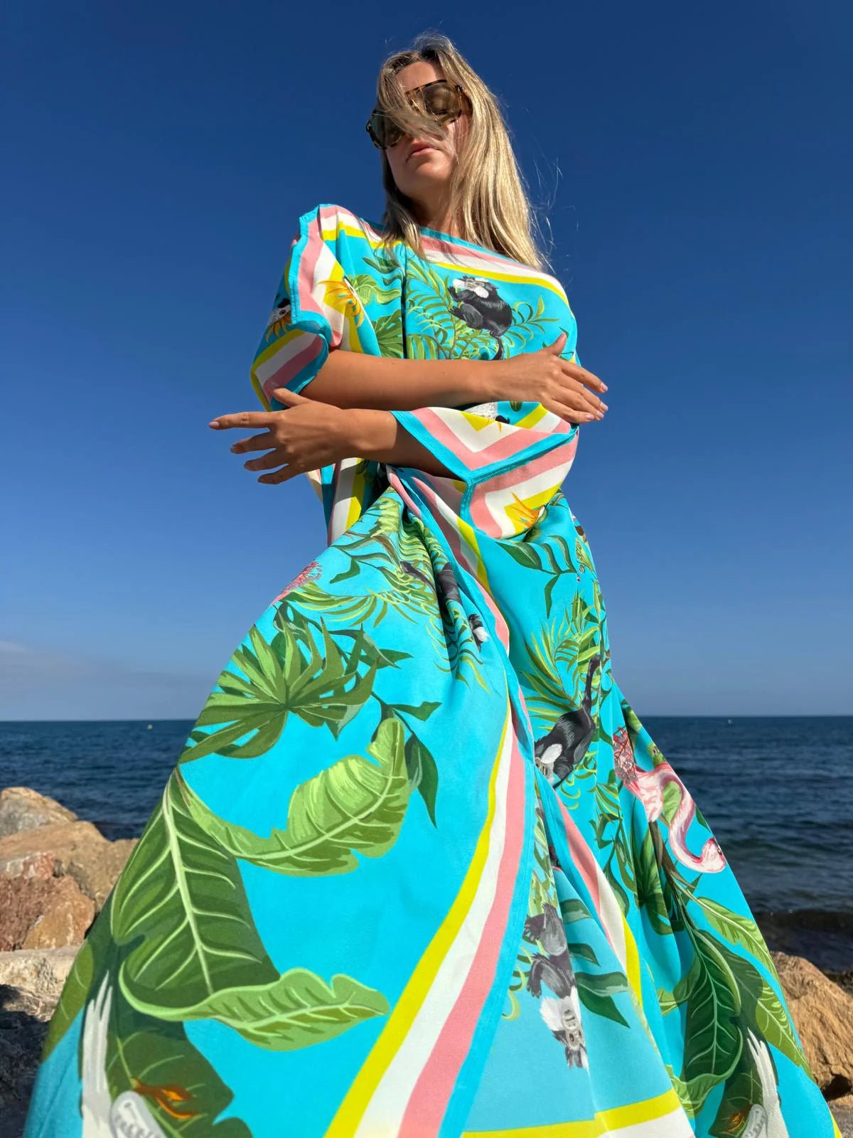 JUNGLE ANIMALS SILK TUNIC - CYNE by Simone Bruns - Peggell Mallorca SL