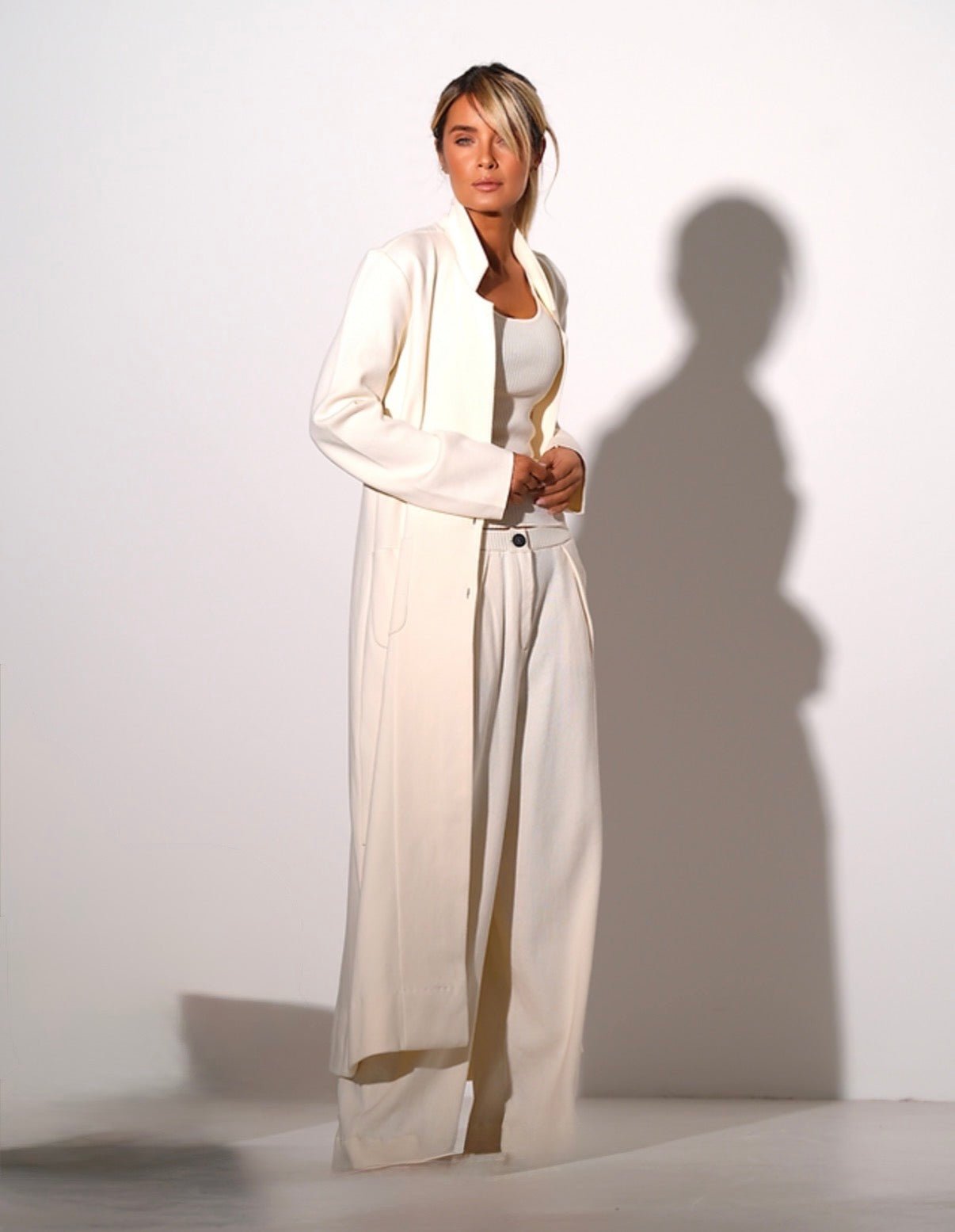Knitted Coat Palina Ecru by Gitta Banko - Peggell Mallorca SL