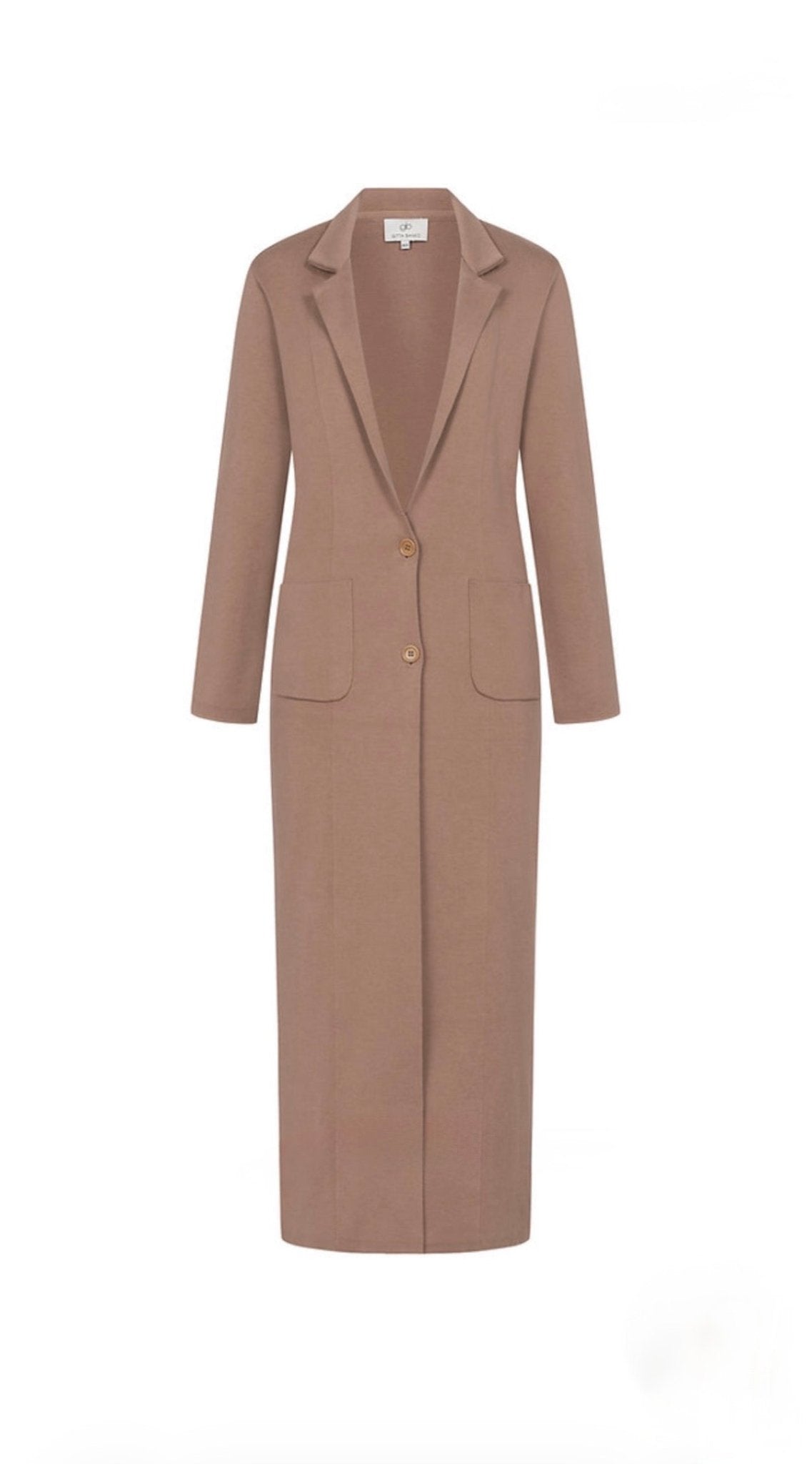 Knitted Coat Palina Mocca by Gitta Banko - Peggell Mallorca SL