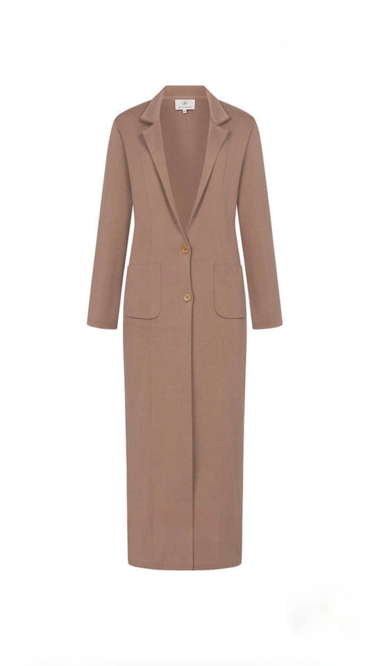 Knitted Coat Palina Mocca by Gitta Banko - Peggell Mallorca SL