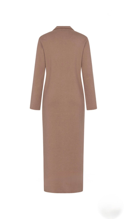 Knitted Coat Palina Mocca by Gitta Banko - Peggell Mallorca SL