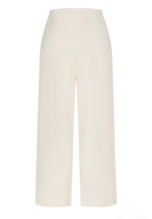 Knitted Pants Isla In Ecru by Gitta Banko - Peggell Mallorca SL