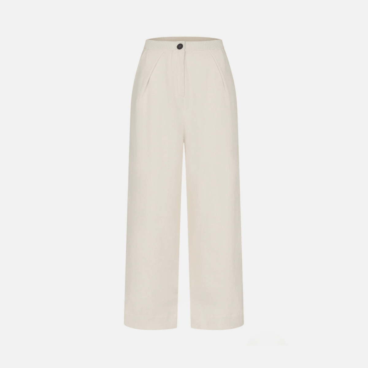 Knitted Pants Isla In Ecru by Gitta Banko - Peggell Mallorca SL