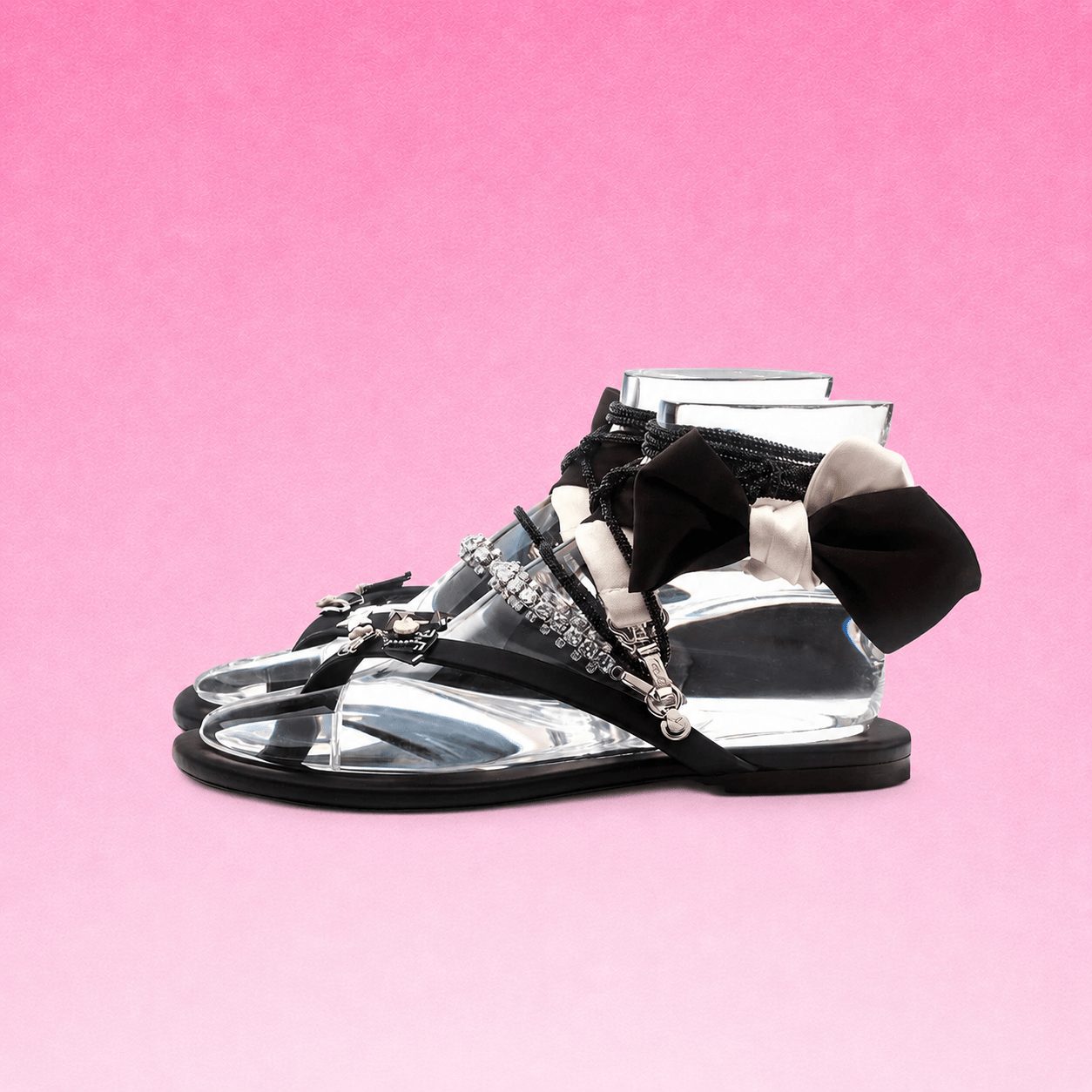 Leather Glitter Coco / Black - Peggell Mallorca SL
