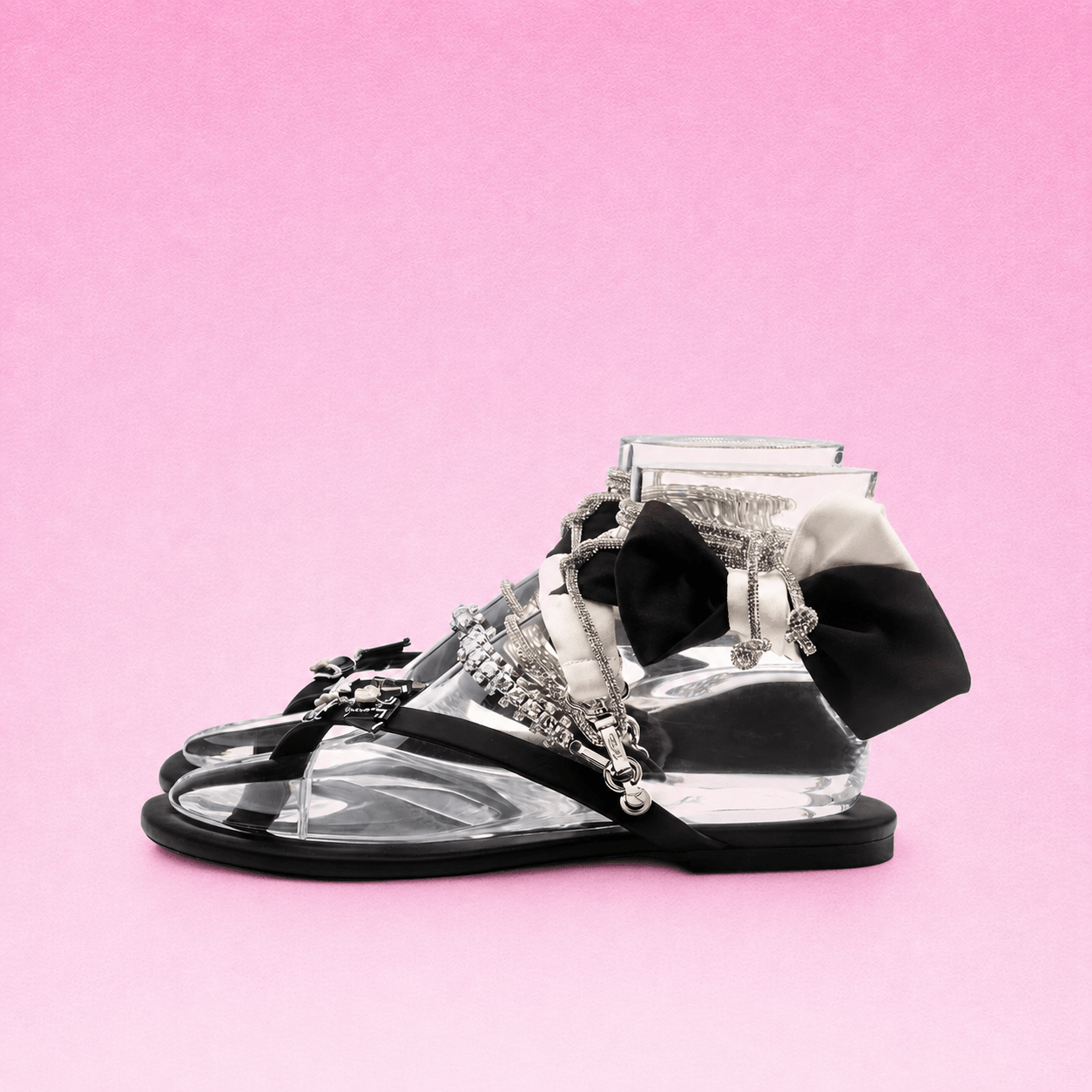 Leather Glitter Coco /Silver - Peggell Mallorca SL