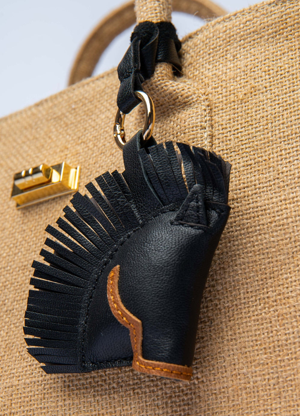 Leather Horse Head Black - Peggell Mallorca SL