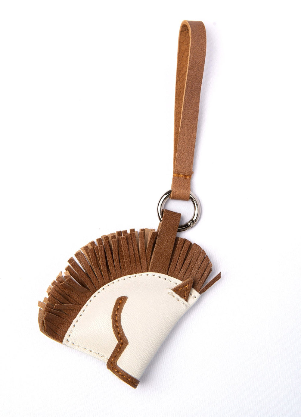 Leather Horse Head White - Peggell Mallorca SL