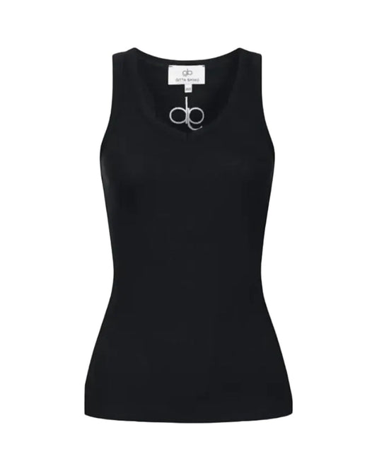 Lia black V Neck Top Gitta Banko - Peggell Mallorca SL