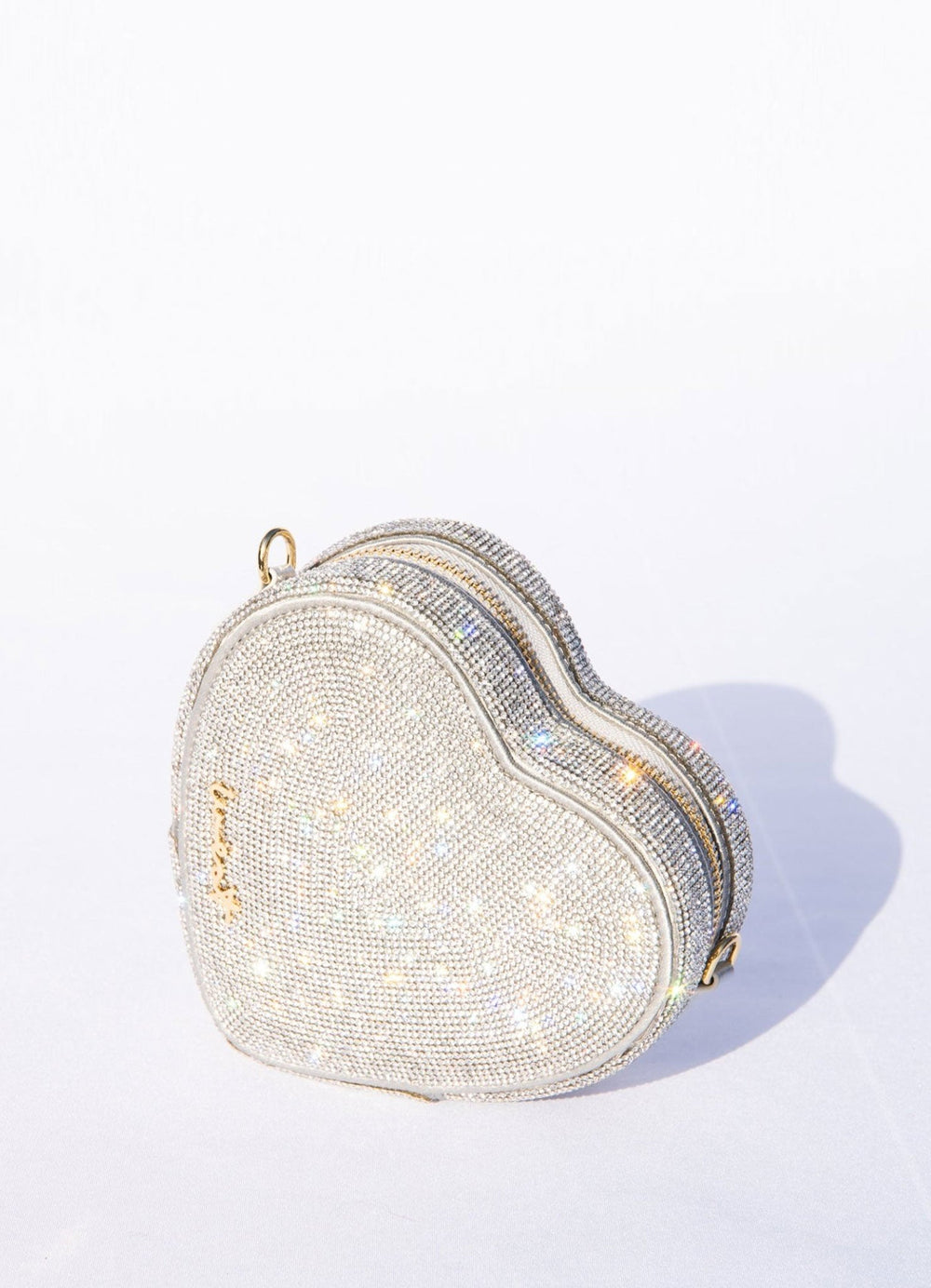 Medium Heart Bag Silver with Gold by Weat - Peggell