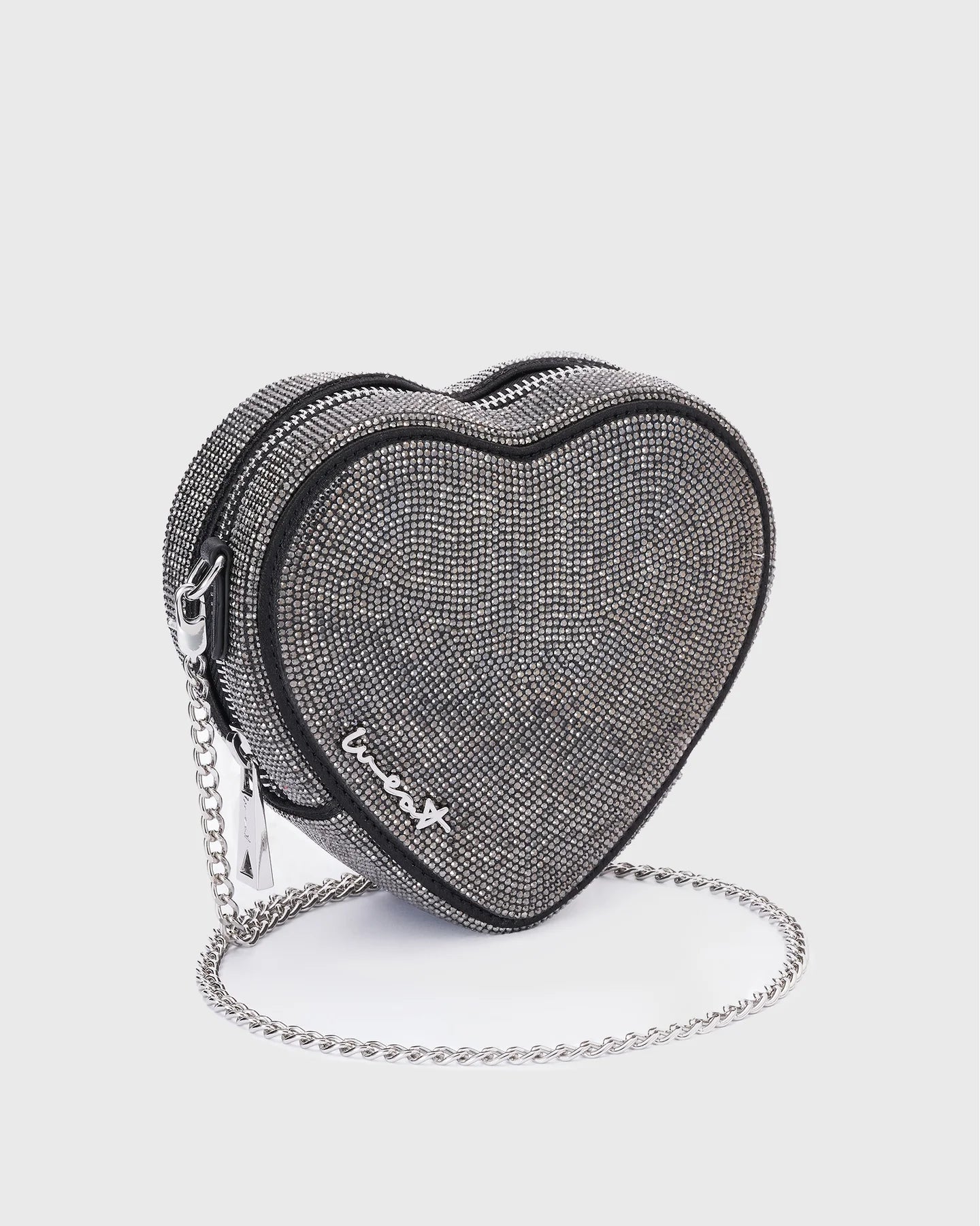 Midi Heart Bag Black Crystal by Weat - Peggell