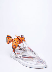 Orange Leafprint Ribbon - Peggell