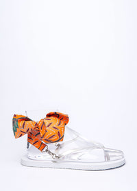 Orange Leafprint Ribbon - Peggell