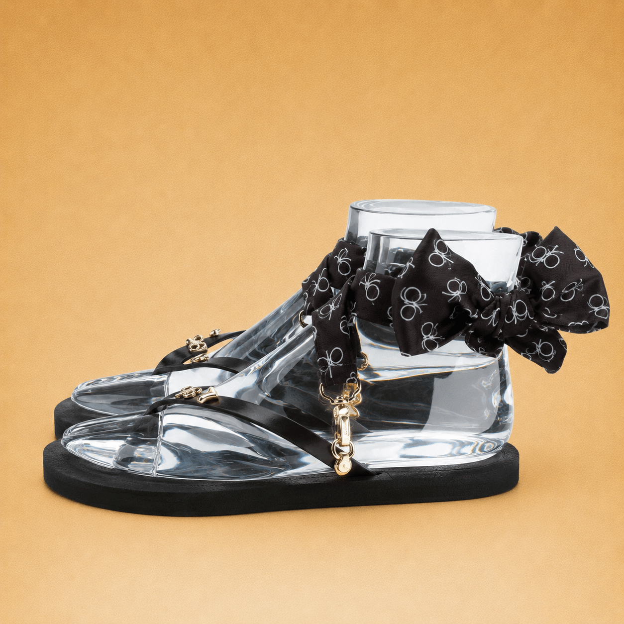 Peggell X Gitta Banko Black GB Glamflip® Gold - Peggell Mallorca SL