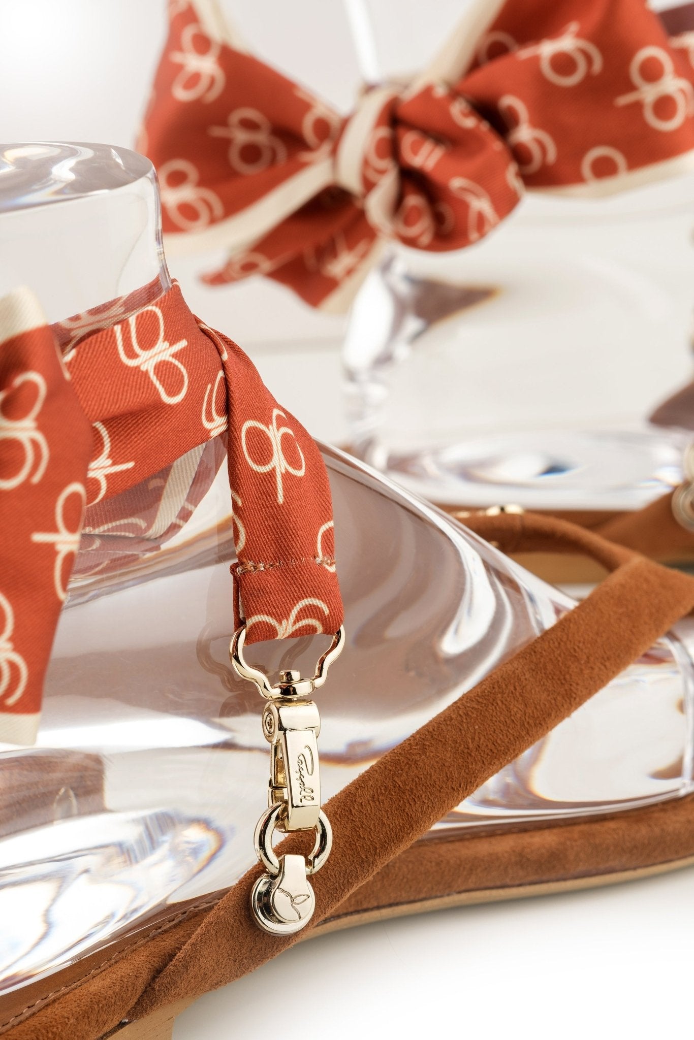 Peggell x Gitta Banko Cognac Suede Leather GB Glamflip® Gold - Peggell Mallorca SL