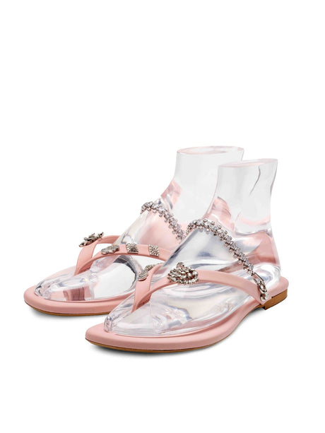 Pink Leather Glamflip - Peggell Mallorca SL