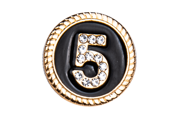 Round coco no5 black + silver - Peggell Mallorca SL