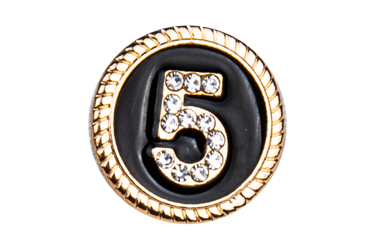 Round coco no5 black + silver - Peggell Mallorca SL