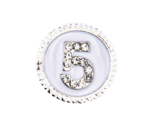 Round coco no5 white + silver - Peggell Mallorca SL