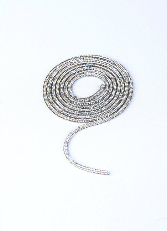 Silver glitter ribbon - Peggell