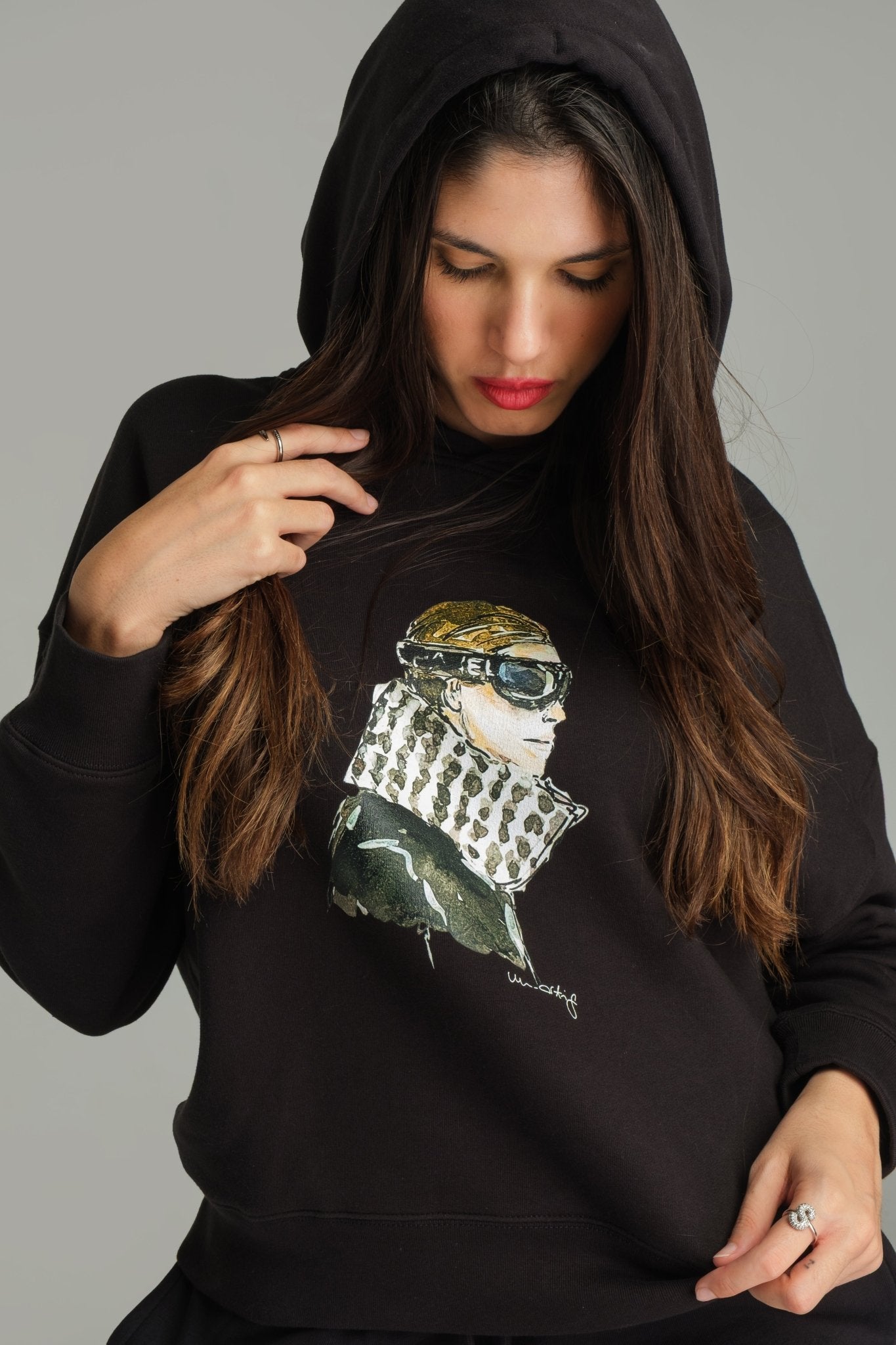 Unartig Hoodie Schwarz 100% Baumwolle | Premium Qualität - Peggell Mallorca SL