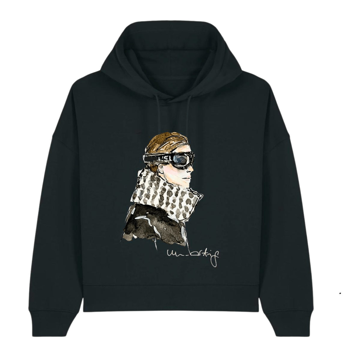 Unartig Hoodie Schwarz 100% Baumwolle | Premium Qualität - Peggell Mallorca SL