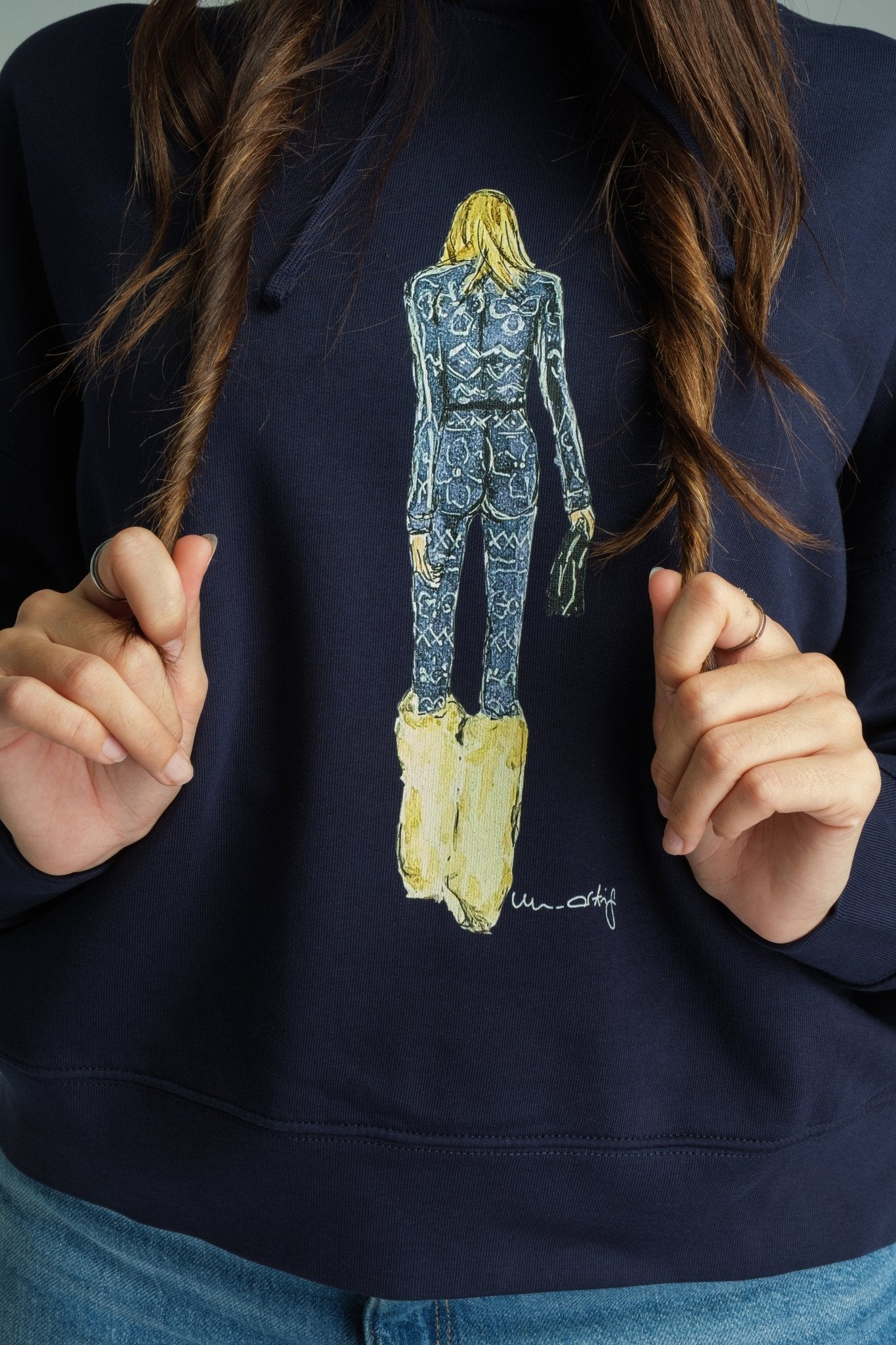 Unartig Premium Cotton Hoodie - Navy Blue Winter Essential - Peggell Mallorca SL