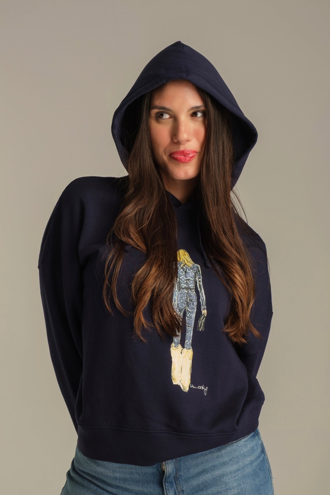 Unartig Premium Cotton Hoodie - Navy Blue Winter Essential - Peggell Mallorca SL
